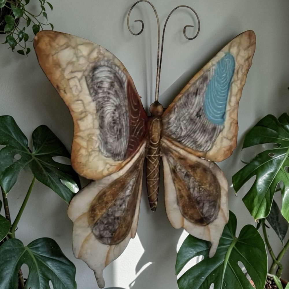 Handmade Metal Butterfly Wall Art - Picture 7 of 10
